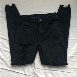AEO BLACK SKINNY JEANS